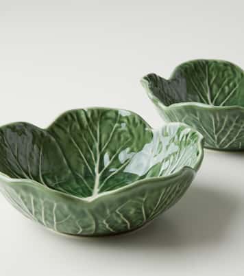 Cabbage set of 4 ceramic bowls | Bordallo Pinheiro