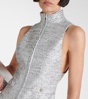 Abito midi in tweed di lurex® | Alessandra Rich