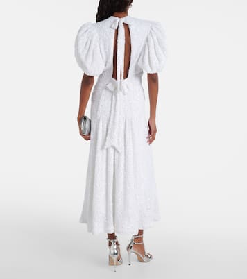 Bridal sequined puff-sleeve gown | Rotate