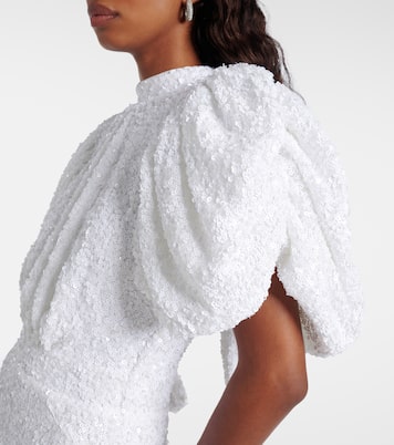 Bridal sequined puff-sleeve gown | Rotate