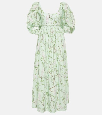 Maxikleid Vivianne Cacatua aus Baumwolle | Agua by Agua Bendita
