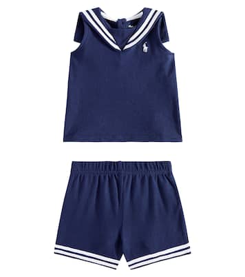 Baby cotton T-shirt and shorts set | Polo Ralph Lauren Kids