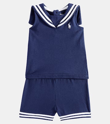 Baby cotton T-shirt and shorts set | Polo Ralph Lauren Kids