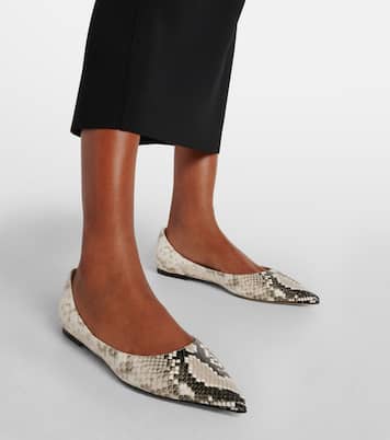 Ballerine Love in pelle stampata | Jimmy Choo