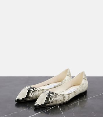 Ballerine Love in pelle stampata | Jimmy Choo
