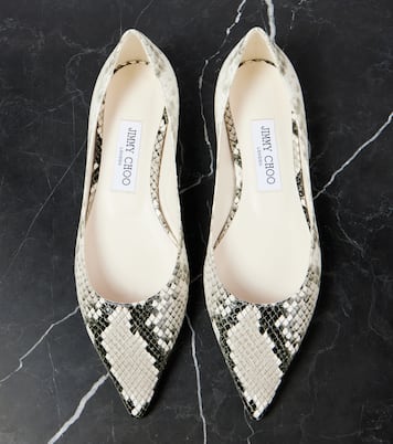 Ballerine Love in pelle stampata | Jimmy Choo