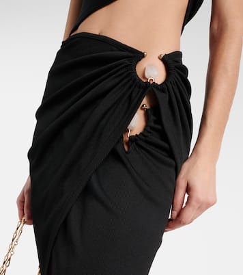 Falda envolvente con anillos | Christopher Esber