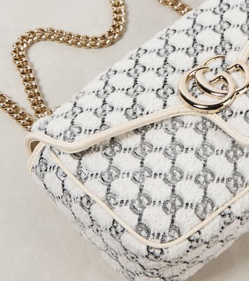 Schultertasche GG Marmont Small aus Tweed | Gucci