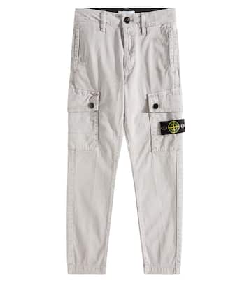 Pantaloni tapered in cotone | Stone Island Junior
