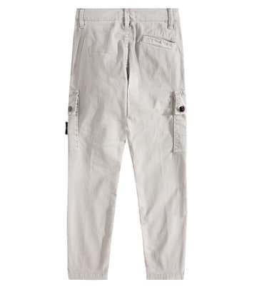 Pantaloni tapered in cotone | Stone Island Junior
