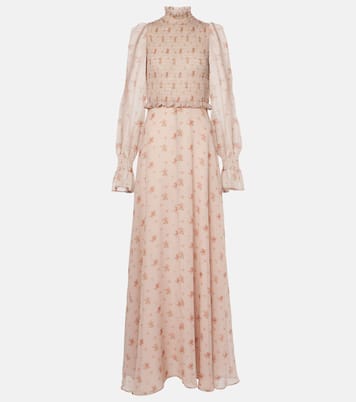 Abito lungo in georgette di seta | Blumarine