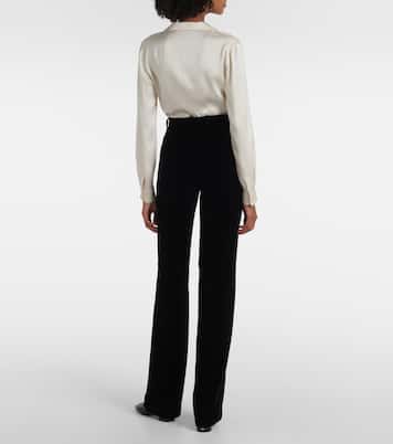 Pantaloni a gamba larga Goldie in velluto | Loro Piana