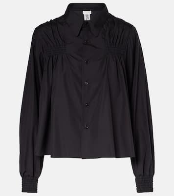 Camisa de algodón fruncida | Noir Kei Ninomiya