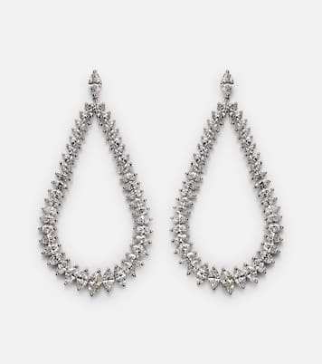 Orecchini in oro bianco 18kt con diamanti | Anita Ko