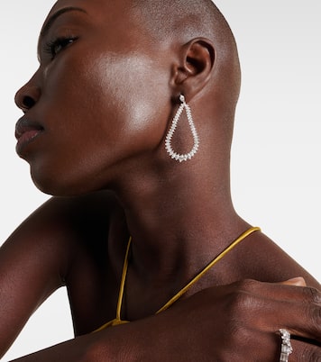 Orecchini in oro bianco 18kt con diamanti | Anita Ko