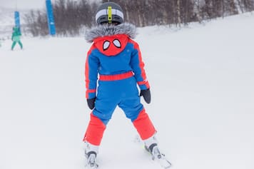 X Marvel© Skianzug Spider-Man mit Faux Fur | Roarsome