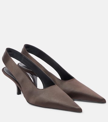 Slingback-Pumps Classic 55 aus Satin | Toteme