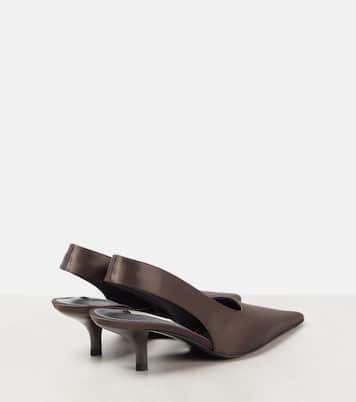 Slingback-Pumps Classic 55 aus Satin | Toteme