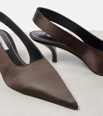 Slingback-Pumps Classic 55 aus Satin | Toteme
