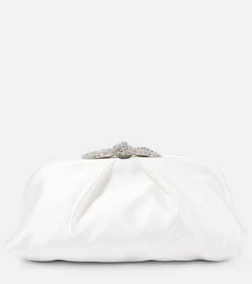 Pochette Very Bow Tie en satin à ornements | Aquazzura