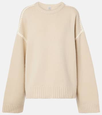 Embroidered wool, cashmere, and cotton sweater | Toteme