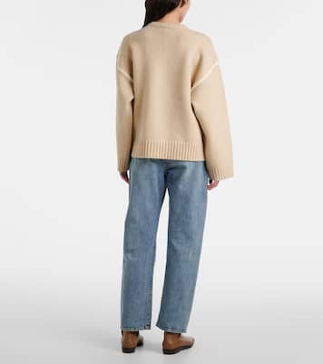 Embroidered wool, cashmere, and cotton sweater | Toteme