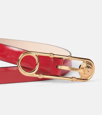 Medusa Safety Pin leather belt | Versace
