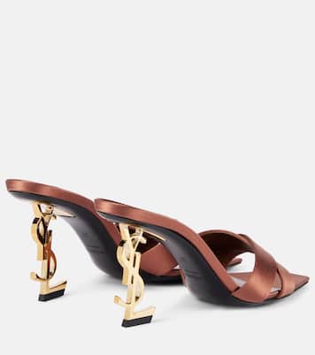 Mules Opyum 85 in raso | Saint Laurent
