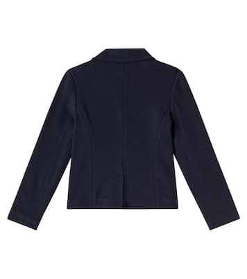 Blazer brodé en jacquard de coton mélangé à logo | Polo Ralph Lauren Kids
