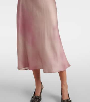 Robe midi en satin | Acne Studios