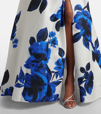 Vestido de fiesta de seda drapeado | Monique Lhuillier