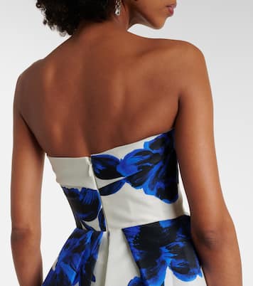 Vestido de fiesta de seda drapeado | Monique Lhuillier