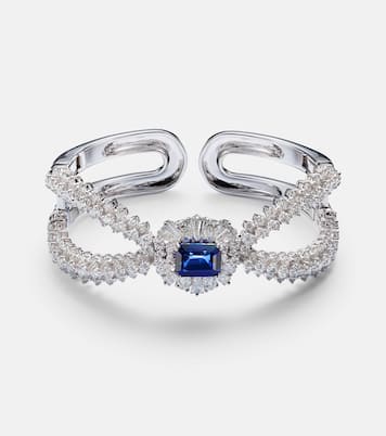Bracciale Reign Supreme in oro bianco 18kt con diamanti e zaffiro | Yeprem