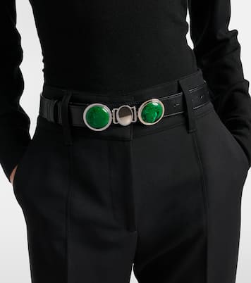 Ceinture Grange Malachite en cuir à ornements | Gabriela Hearst