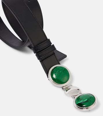 Ceinture Grange Malachite en cuir à ornements | Gabriela Hearst