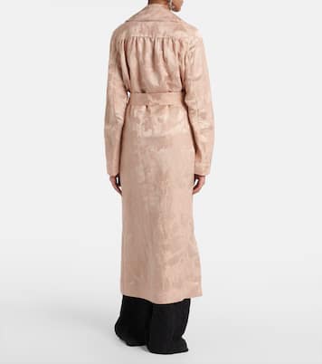 Manteau en jacquard de lin mélangé | Dries Van Noten