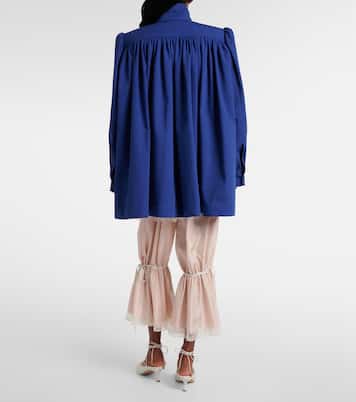 Chaqueta de lona de algodón fruncida | Chloé