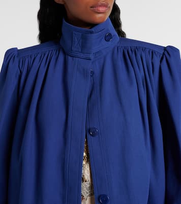 Chaqueta de lona de algodón fruncida | Chloé