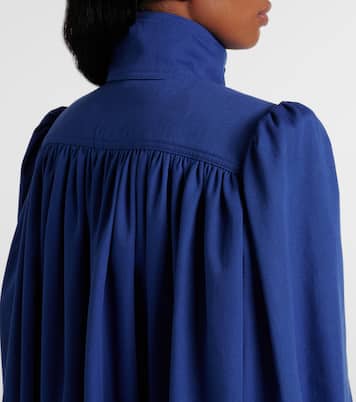 Chaqueta de lona de algodón fruncida | Chloé