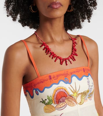 Maxikleid Surrealist aus Leinen | Alémais