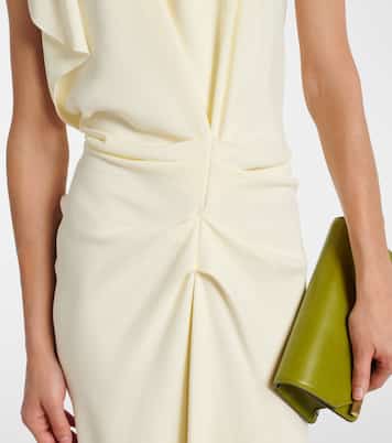Abito midi in crêpe di raso | Victoria Beckham