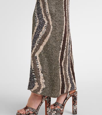 Robe aus Häkelstrick mit Pailletten | Missoni
