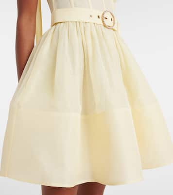 Dawning linen and silk minidress | Zimmermann
