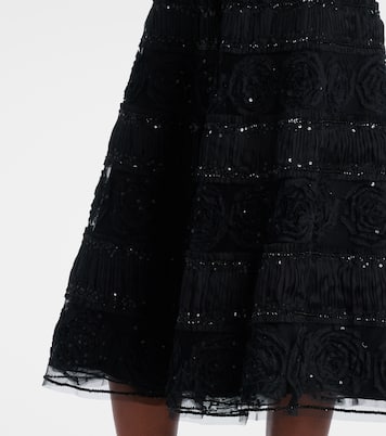 Robe mit Pailletten  | Carolina Herrera