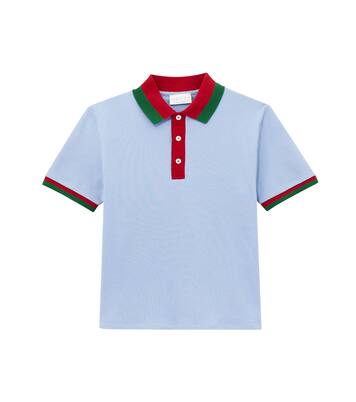Polohemd Web Stripe aus einem Baumwollgemisch | Gucci Kids