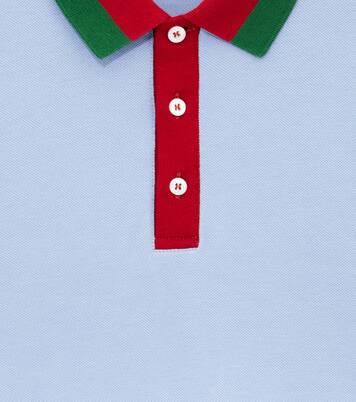 Polohemd Web Stripe aus einem Baumwollgemisch | Gucci Kids