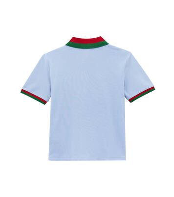 Polohemd Web Stripe aus einem Baumwollgemisch | Gucci Kids