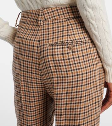 Checked linen straight pants | Polo Ralph Lauren