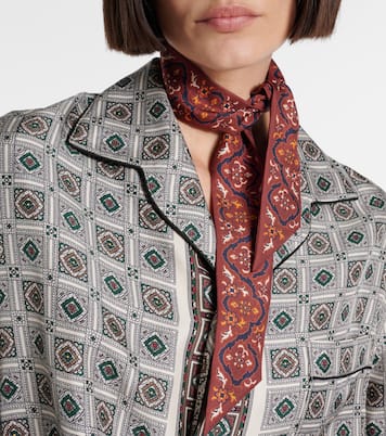 Printed silk scarf  | Loro Piana