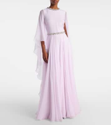 Robe aus Seide mit Kristallen | Givenchy